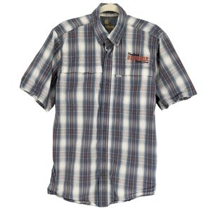 Carhartt Force Mandan Vented Button Up Shirt Lightweight Plaid Casual M